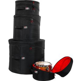 GATOR Funda set de batería G-Icon para bombo 22"x18", Toms 10"x8", 12"x9", Tom suelo 16"x16" (4 Piezas)