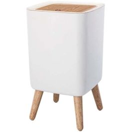 Papelera de baño con empuje independiente - MALMO SQUARE - KITCHEN MOVE - 10L - Madera de diseño Precio: 48.50000045. SKU: B1DKQZK8CT