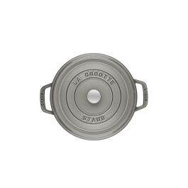 Staub La Cocotte Redonda 20cm, Hierro Fundido, Grafito Gris