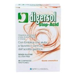 Specchiasol Digersol 20 Comprimidos Masticables para Acidez y Equilibrio Digestivo con Hinojo y Albahaca Specchiasol Digersol 20 Comprimidos Masticables para Acidez y Equilibrio Digestivo con Hinojo y Albahaca Precio: 10.9499995. SKU: B19QCSW955