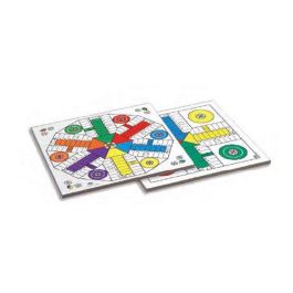 Tablero parchis 4 y 6 jugadores de madera 40x40 cm sin accesorios Tablero parchis 4 y 6 jugadores de madera 40x40 cm sin accesorios
