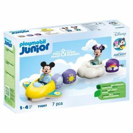 PLAYMOBIL 71697 Mickey y Minnie Tren Nube - Disney - Incluye Minnie, Mickey y un Avión Tren Nube - Edad 1