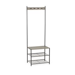 Estanteria/Perchero Metal-Madera Moblekit (3 Unidades)