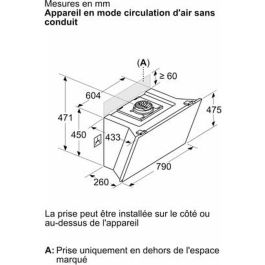 Campana Convencional BOSCH DWK81AN20 Blanco