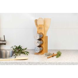Set 7 piezas bambú soporte palas especieros Kinvara 15x32.5x7.5 cm (6 Unidades) Set 7 piezas bambú soporte palas especieros Kinvara 15x32.5x7.5 cm (6 Unidades)