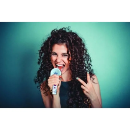 Lexibook Micrófono Karaoke Frozen Disney con Altavoz Bluetooth, Luces LED y Efectos de Voz para Niños