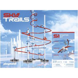 Playmobil 71969 Sky Trails: Starter Kit. Kit de construcción de recorridos de acción con Sky Rider para niños +7 años