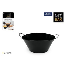 Inde Cubo Metal Oval con Asa Metal Black 27C My Bar - 36 cm largo x 20 cm ancho x 14.6 cm alto (12 Unidades) Precio: 33.4999995. SKU: B18DQ7KMW3