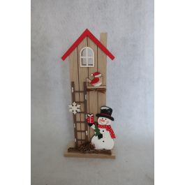 DKD Home Decor Adorno de Navidad Tradicional en MDF, Color Natural Rojo, Largo 5cm, Alto 30cm, Ancho 13cm, Pack de 6 Unidades Precio: 15.49999957. SKU: B18VVPWK7D
