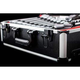 Meister Carro de Herramientas con 156 Piezas: Kit Completo de Alicates, Llaves y Destornilladores para Taller y Bricolaje