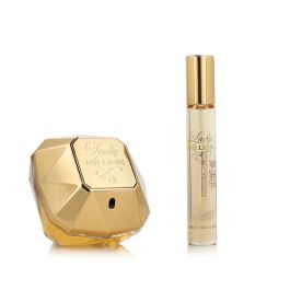 Paco Rabanne Lady million eau de paru 80 ml vaporizador + travel spray 200 ml vaporizador