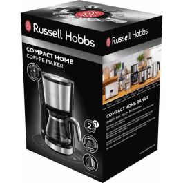 Russell Hobbs 24210-56 Cafetera Compacta para el Hogar, 5 Tazas, 1000W, Acero Inoxidable Cepillado con Cuchara Medidora Integrada