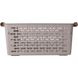 Confortime Cesta Multiusos con Asas de Madera, 30.5 cm Largo x 19 cm Ancho x 12.5 cm Alto (24 Unidades)
