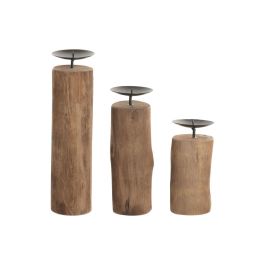 DKD Home Decor Portavelas Vintage Marrón Negro 8 x 30 x 8 cm Set de 3 Precio: 27.89000027. SKU: B1JMTHE9FK