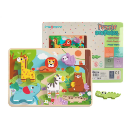 Imaginovo Puzle Infantil Madera 3D Animales +12 Meses 8 Piezas 29,5x22x1,7cm Precio: 10.50000006. SKU: B13K2NQ2GE