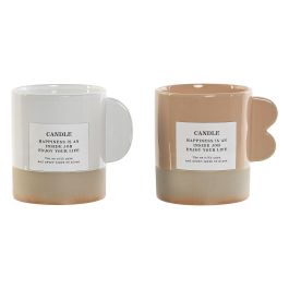 DKD Home Decor Vela Scandi de Gres Blanco Marrón 9 x 10.5 x 11.5 cm - Pack de 4 Unidades Surtido Aleatorio Precio: 27.50000033. SKU: B1GGW8PDNY