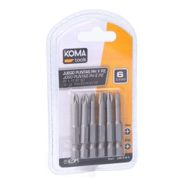 Koma Tools Juego 6 Puntas PH 1-2-3 PZ 1-2-3 x 50mm Precio: 2.50000036. SKU: S7906454
