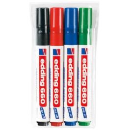Edding 660 Rotulador para pizarra blanca, blister 4 unidades, colores surtidos, recargable, trazo 1,5-3 mm Precio: 5.59000035. SKU: B16R4436ET