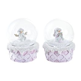 Figura Navidad Fantasia DKD Home Decor Rosa Blanco 7 x 9 x 7 cm (2 Unidades) Precio: 13.50000025. SKU: B1GEVKM34L