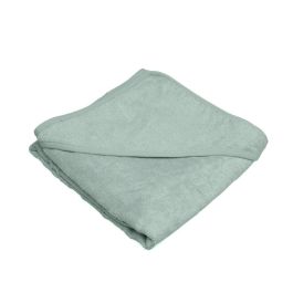KioKids Toalla Baño Bebé 100% Bambú con Capucha, Suave, Absorbente y Termo Climática para Piel Sensible, Color Sage 76x76 cm