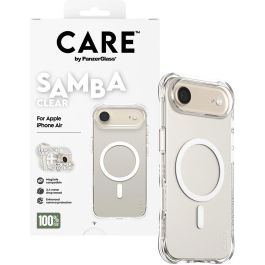 PanzerGlass CARE Fashionable Samba Transparente MagSafe para iPhone Air, Funda Rígida Anti-golpes y Rayaduras