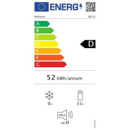 Mobicool MCF32 Enfriador de Compresión 31 L, de -10°C a +10°C, 12/24/230V, Clase Energética A+