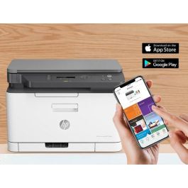 HP 4ZB96A - Impresora Multifunción Láser Color MFP 178NW WiFi 3 en 1 Compacta para Oficina y Hogar, 18ppm Negro, 4ppm Color