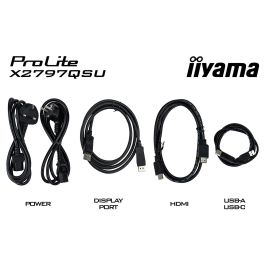 iiyama ProLite X2797QSU-B1 Monitor Gaming 27" QHD 2560x1440 IPS, 75Hz, 1ms, AMD FreeSync, Altavoces, USB-C, HDMI, DisplayPort, Negro