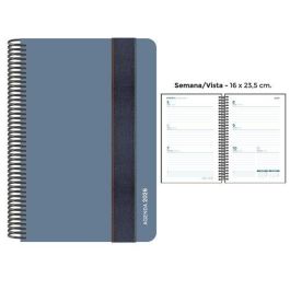 Agenda Anual (2026) Senfort Foam Espiral Tapa Pp Con Goma 160X235 S/V Azul Plomo Precio: 12.50000059. SKU: B17R258A5G