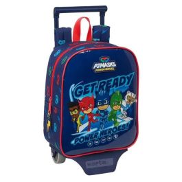 Safta 232+carro 805 Mochila con Carro PJ Masks "Ready" 22x27x10 cm - Ideal Niños +3 Años