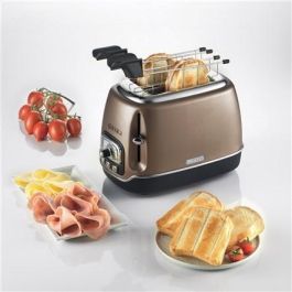 Ariete 158/36 Tostador Classica Bronce, 2 Ranuras, 6 Niveles de Tueste, Bandeja Recogemigas Extraíble Ariete 158/36 Tostador Classica Bronce, 2 Ranuras, 6 Niveles de Tueste, Bandeja Recogemigas Extraíble