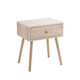 Inde Mesita de Noche Auxiliar de Madera Moblekit - 40 cm (L) x 30 cm (An) x 47 cm (Al) (4 Unidades)