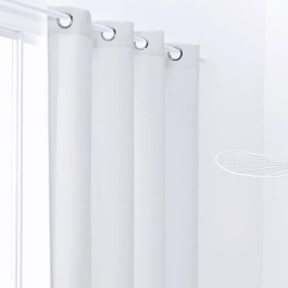 Today Cortina Opaca Lisa Essential - Tiza - 140 x 240 cm con Ojales