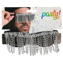 Gafas Carnaval Cadenas Plateado para Hombre Adulto - Accesorio para Disfraces y Fiestas