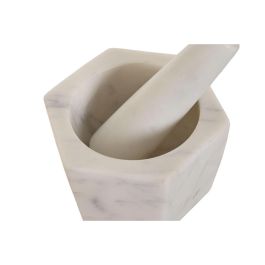 Mortero Urban DKD Home Decor Blanco 12.5 x 8 x 12.5 cm