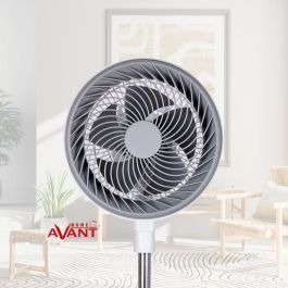 AVANT Ventilador Force 80W, 10 pulgadas (25 cm) con base redonda