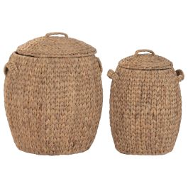 DKD Home Decor Cesta Natural 42 x 48 x 42 cm Set de 2 con Tapa Precio: 62.3513. SKU: B138A5A2FC