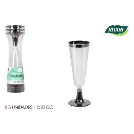 Set de 3 Copas de Cava Pie-Boca Plata 150 ml Algon (36 Cajas) Precio: 33.4999995. SKU: B1HP27GEAW
