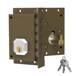 Dorcas C-c9222i Cerradura de sobreponer derecha sin tirador, marrón, 3 llaves serreta Precio: 30.89000046. SKU: S7919552