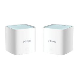 D-Link M15 Sistema WiFi Mesh AX1500 Wi-Fi 6 (802.11ax) Doble Banda, Cobertura 370 m² con IA para Hogar Completo Sin Zonas Muertas - Pack 2