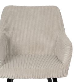 Silla Beige Tejido-Metal Contract 57 X 43 X 83 cm