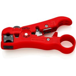 Knipex 16 60 06 SB - Herramienta de Abisolar para Cable Coaxial, Aislamiento Protector, Agarradera Plástica, Rojo, 125 mm Precio: 37.50000056. SKU: B1K58TNCCB