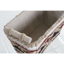 DKD Home Decor Cesta Colonial Natural Granate Set de 3 Piezas Fibra Poliéster 27x24x39 cm DKD Home Decor Cesta Colonial Natural Granate Set de 3 Piezas Fibra Poliéster 27x24x39 cm