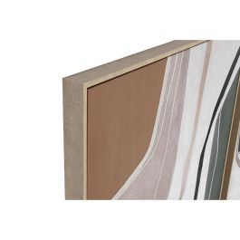 Lienzo Home ESPRIT Verde Beige Gris Terracota Abstracto Urbano (2 Unidades)