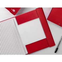 Carpeta Proyectos Liderpapel Folio Lomo 90 mm Carton Forrado Roja