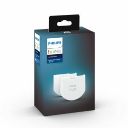 Módulo de interruptor de pared de Philips Hue, 2, White Pack funciona con Alexa, Google Assistant y Apple HomeKit