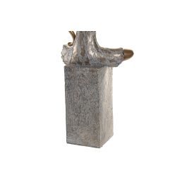 DKD Home Decor Figura Decorativa Moderna de Resina Chica Rojo Azul Gris 12x37x16 cm - Set de 3 Unidades Surtidas