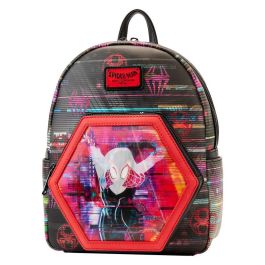 Loungefly Mochila lenticular Spiderman Cruzando el Multiverso Marvel 27cm Piel vegana Ajustable