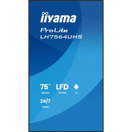 Iiyama LH7564UHS-B1AG Pantalla Señalización Digital 75" 4K UHD Wifi 500 cd/m² Android 24/7