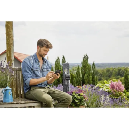 Gardena Programador Maestro para Válvulas - Tomas 20/27 y 26/34 - Hasta 6 Configuraciones, Ajuste Estacional, Módulo Extraíble